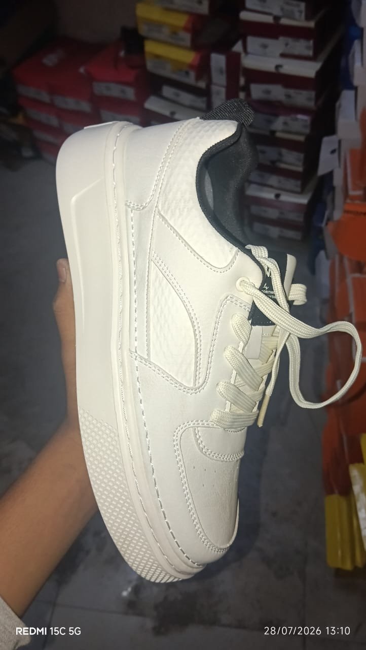Casual Shoes White Black 51811