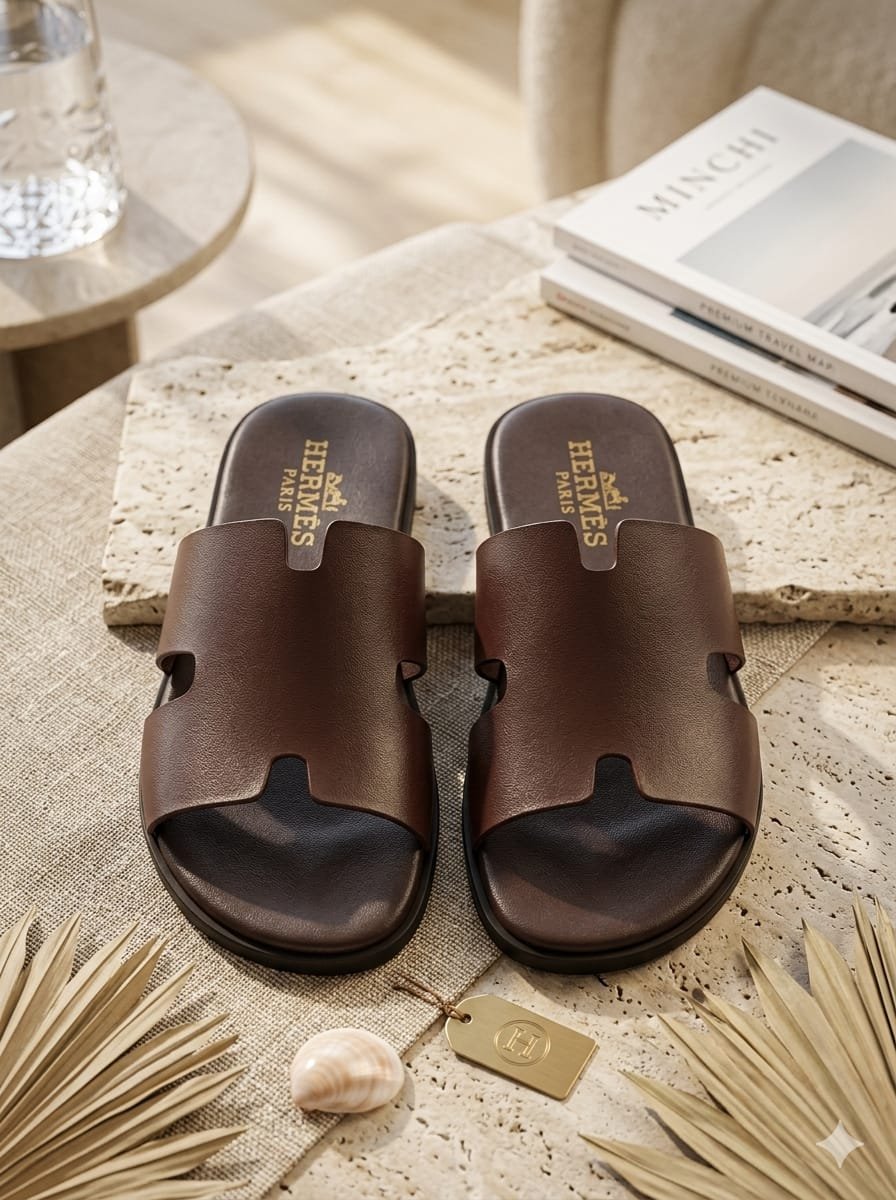 Hermes Chappal Brown 276