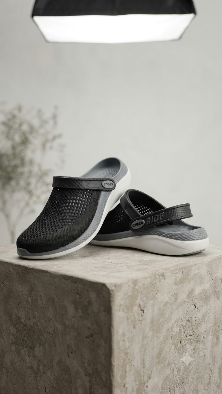 Crocs 360 Black Grey White