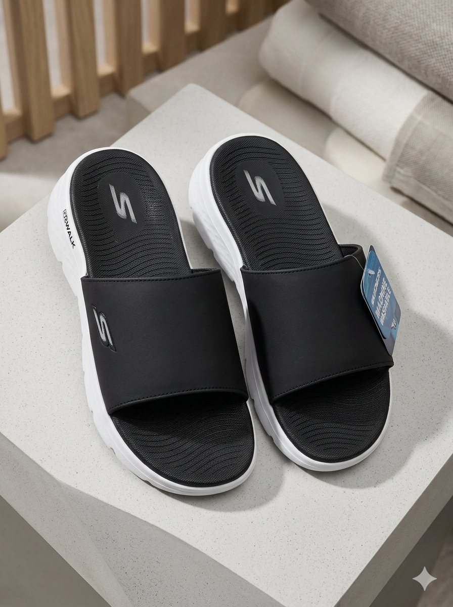 Skechers Gogamat Black White 5591