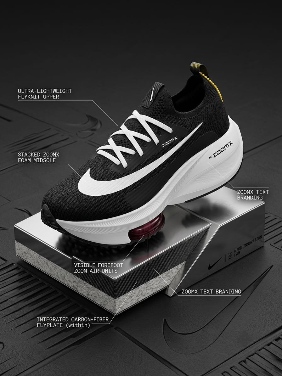 Nike Zoom Alphafly-2 Black White 5019 3526