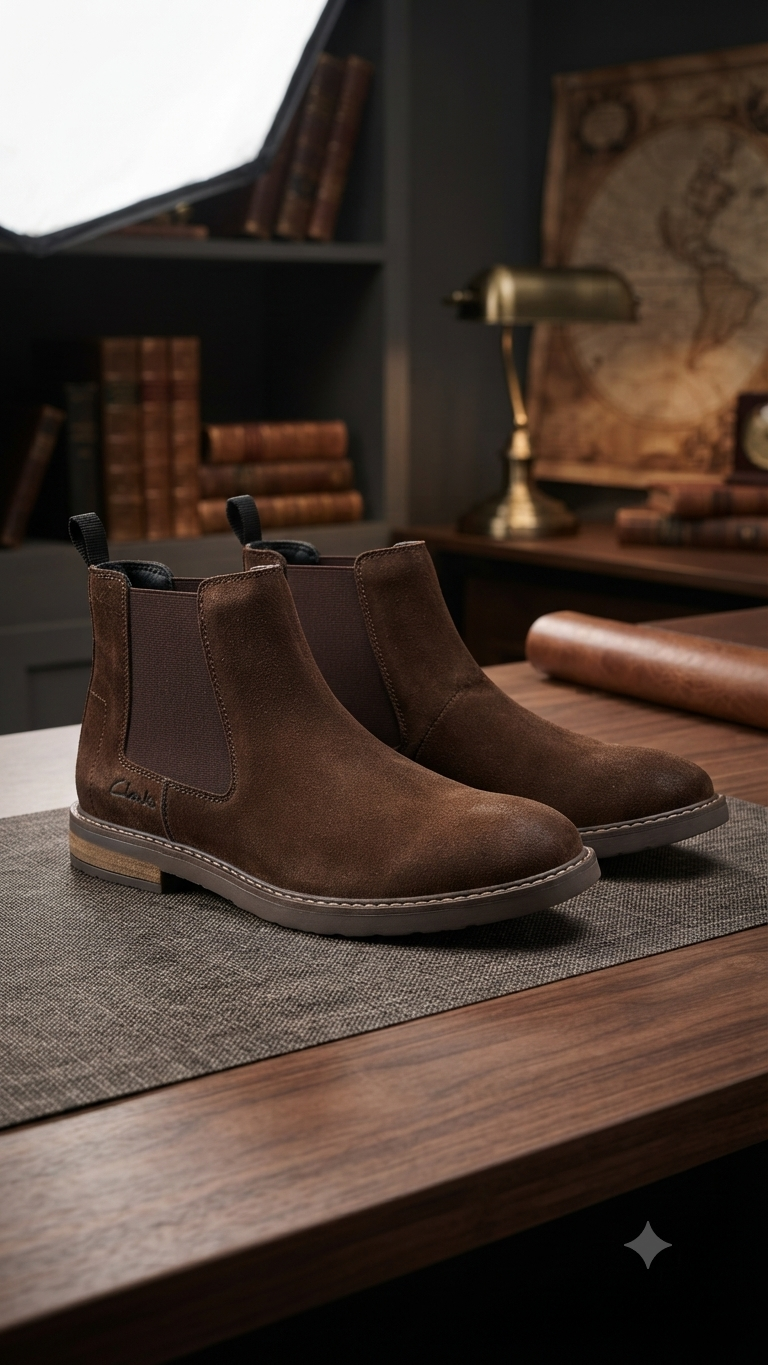 Clarks Chelsea Brown 30004