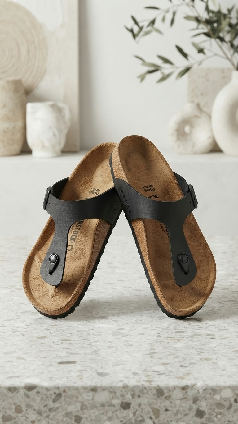 Birkenstock Chappal Black 702