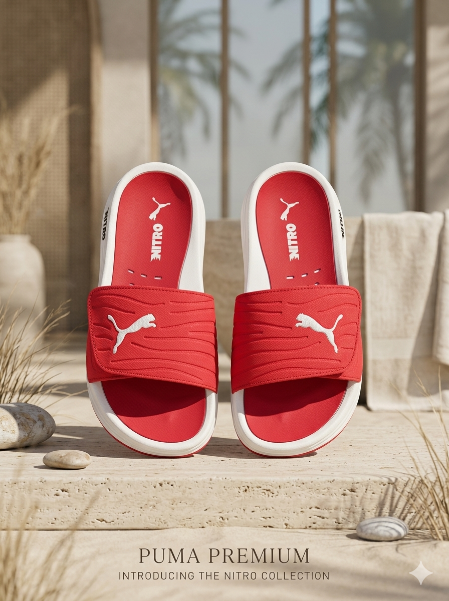Puma FF White Red 5546